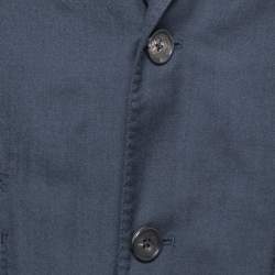 Pre Owned Ermenegildo Zegna Navy Blue Cashmere Single Breasted Blazer M