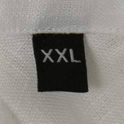 Pre Owned Ermenegildo Zegna White Linen Button Front Shirt 2XL