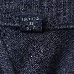 Pre Owned Ermenegildo Zegna Dark Blue Cotton Zip-Up Jacket 3XL