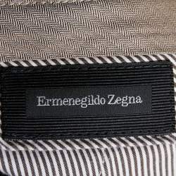 Pre Owned Ermenegildo Zegna Brown Wool Regular Fit Trousers 3XL