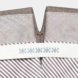 Pre Owned Ermenegildo Zegna Brown Wool Regular Fit Trousers 3XL