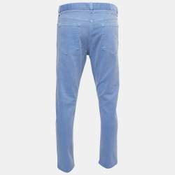 مملوكة مسبقًا Ermenegildo Zegna Light Blue Denim City Fit Jeans L Waist 34"