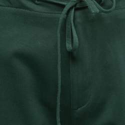 Pre Owned Loro Piana Green Cotton Knit Bermuda Shorts L