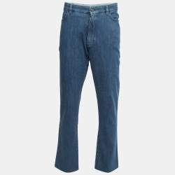 Pre Owned Ermenegildo Zegna Blue Denim Jeans XXL Waist 38"