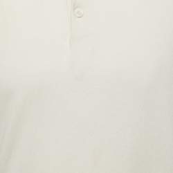 Ermenegildo Zegna Cream Cashmere Blend Knit Full Sleeve T-Shirt M