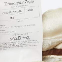 مملوكة مسبقًا Ermenegildo Zegna Brown Corduroy Single Breasted Blazer M