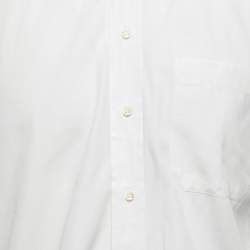 Ermenegildo Zegna White Cotton Button Front Full Sleeve Shirt M