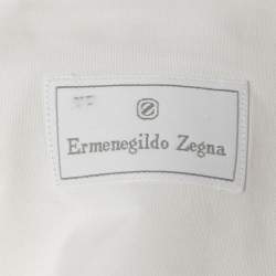 Ermenegildo Zegna White Cotton Button Front Full Sleeve Shirt M