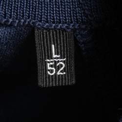 Ermenegildo Zegna Navy Blue Wool High Performance Crew Neck T-Shirt L