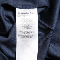Ermenegildo Zegna Navy Blue Wool High Performance Crew Neck T-Shirt L