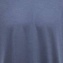 Pre Owned Ermenegildo Zegna Navy Blue Wool High Performance Crew Neck T-Shirt XL