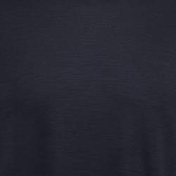 Pre Owned Ermenegildo Zegna Black Wool Crew Neck Half Sleeve T-Shirt L