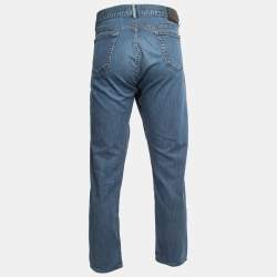 Pre Owned Ermenegildo Zegna Blue Denim Regular Fit Jeans XXL/Waist 40"