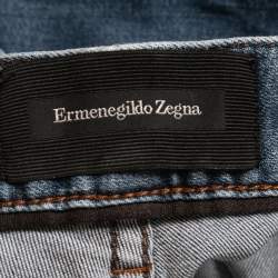 Pre Owned Ermenegildo Zegna Blue Denim Regular Fit Jeans XXL/Waist 40"