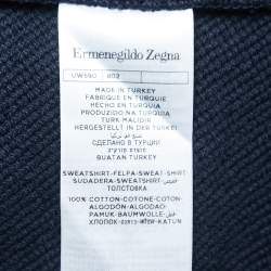 Pre Owned Ermenegildo Zegna Navy Blue Crew Neck Sweatshirt XL  