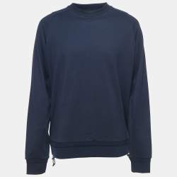Pre Owned Ermenegildo Zegna Navy Blue Crew Neck Sweatshirt XL  