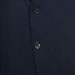 Ermenegildo Zegna Navy Blue Wool Blend Single Breasted Blazer XXL