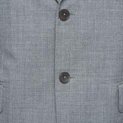 مملوكة مسبقًا Ermenegildo Zegna Grey Wool Single Breasted Suit M