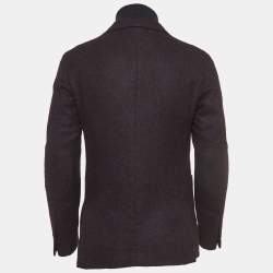 Ermenegildo Zegna Navy Blue Wool Single Breasted Blazer M