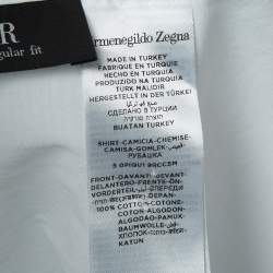 Ermenegildo Zegna White Pique Bib Cotton Tuxedo Shirt 4XL