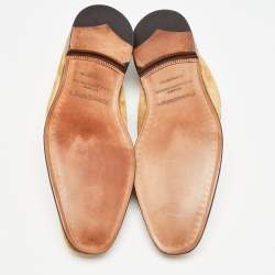 Ermenegildo Zegna Suede Penny Slip On Loafers Size 43.5