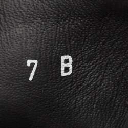 Pre Owned Ermenegildo Zegna Black Leather Flat Sandals Size 41