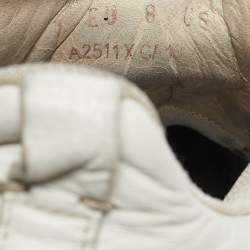 Pre Owned Ermenegildo Zegna White Leather Slip On Sneakers Size 42