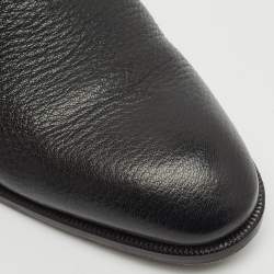 Ermenegildo Zegna Black Leather Lace Up Derby Size 42