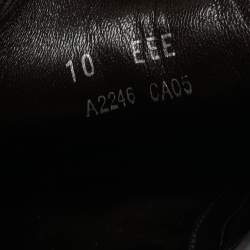 Pre Owned Ermenegildo Zegna Black Leather Lace Up Derby Size 44