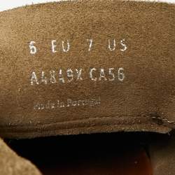 مملوكة مسبقًا Ermenegildo Zegna Valencia Size 41 Grey Suede Espadrille Flat