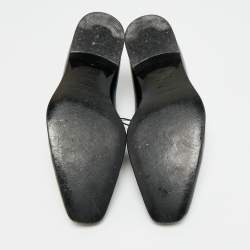 Pre Owned Ermenegildo Zegna Size 41 Black Patent Leather Derby