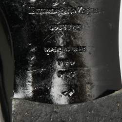 Pre Owned Ermenegildo Zegna Size 41 Black Patent Leather Derby