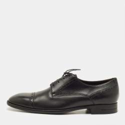 مملوكة مسبقًا Ermenegildo Zegna Size 43 Black Leather Brogues