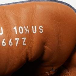 Pre Owned حذاء رياضي ايرمنيجلدو زينيا دينم أزرق خياطة ثلاثية سليب أون مقاس 44