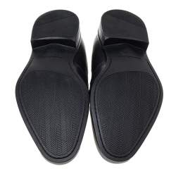 Pre Owned حذاء لوفرز ايرمنيجيلدو زينيا جلد أسود سليب أون مقاس 41