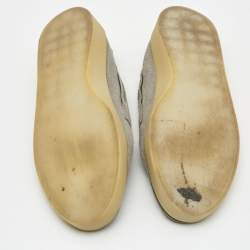 مملوكة مسبقًا Ermenegildo Zegna Grey Suede Slip On Loafers Size 43