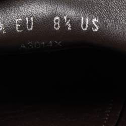 مملوكة مسبقًا  Ermenegildo Zegna Brown Leather Slip On Loafers Size 42.5