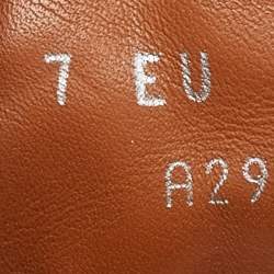 Pre Owned Ermenegildo Zegna Black Leather Tiziano Sneakers Size 41