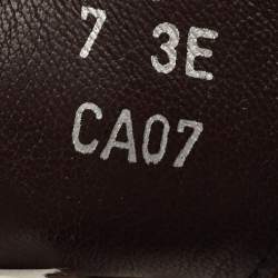 Pre Owned Ermenegildo Zegna Brown Leather Oxfords Size 41