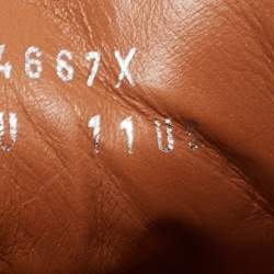 Pre Owned Ermenegildo Zegna Brown Suede Triple Stitch Sneakers Size 44