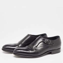 مملوكة مسبقًا حذاء لوفرز ايرمنيجيلدو زينيا بينى جلد أسود مقاس 43.5 