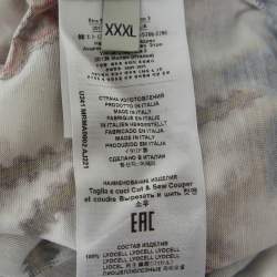 Pre Owned Etro White Paisley Print Jersey T-Shirt XXXL