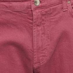 Pre Owned Etro Purple Denim Badge Detail Jeans XXL Waist 38"