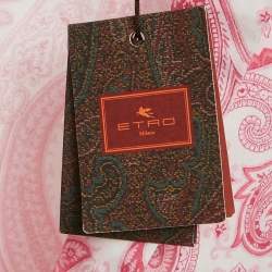 مملوكة مسبقًا Etro Pink Paisley Print Cotton Long Sleeve Shirt L