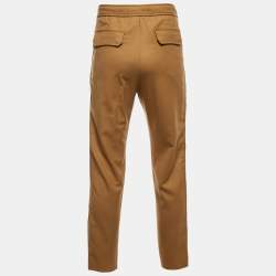 مملوكة مسبقًا بنطلون إيترو صوف بني مخمل مدبب مقاس متوسط