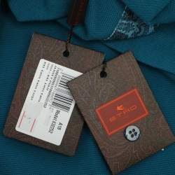 Pre Owned Etro Blue Cotton Pique Polo T-Shirt XXL