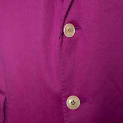 Pre Owned Etro Pink Cotton Mineide Soft Blazer L