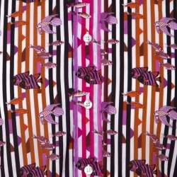 مملوكة مسبقًا قميص إيترو قطن مطبوع مضلع أكمام طويلة أزرار أمامية متعدد الألوان S