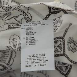 Pre Owned Etro White Floral Paisley Print Cotton Slim Fit Shirt M  