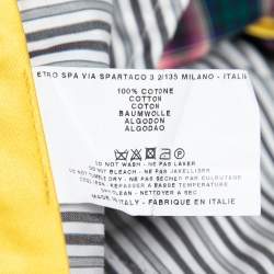 مملوكة مسبقًا Etro Purple Checked Cotton Tailored Pants XXL Waist 38"